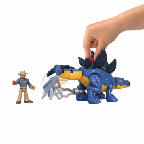 Fisher-Price® Imaginext® Jurassic World Action Toy Set - Stegosaurus / Dr Grant Perspective: right
