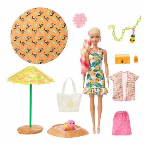 Barbie Color Reveal Foam! Watermelon Water Reveal Doll Toy 