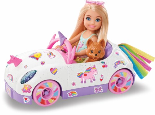 Barbie® Chelsea™ Doll and Car Toy Set Perspective: right