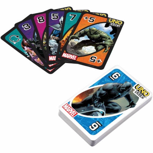 UNO® Flip Marvel Card Game Perspective: right