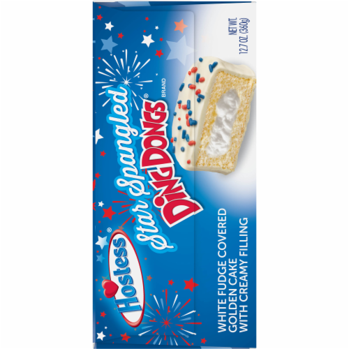 Hostess Red White & Blue Ding Dongs Perspective: right