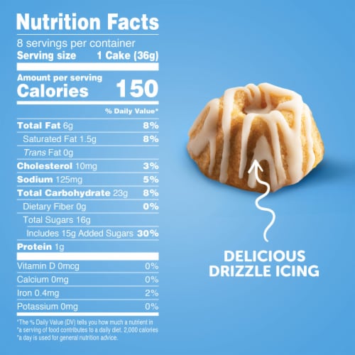 Hostess® Cinnamon Swirl Baby Bundt Cakes Perspective: right