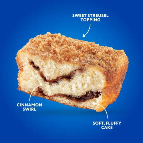 Hostess Coffee Cakes, Cinnamon Streusel Snack Cakes Perspective: right
