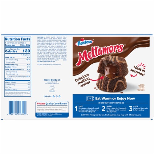 HOSTESS Double Chocolate Meltamors Cake Multipack Perspective: right