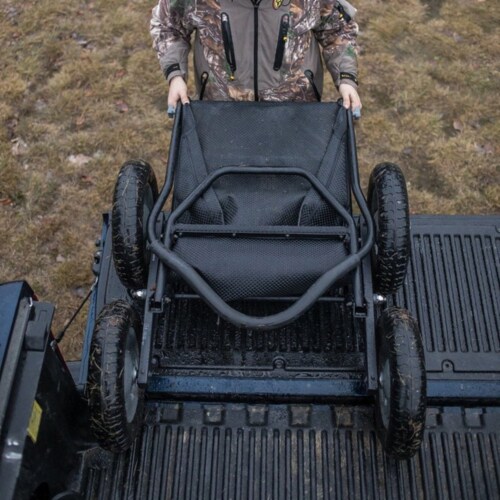 Hawk Crawler 500 Lb. Capacity Foldable Multi Use Deer Game Cart, Flat