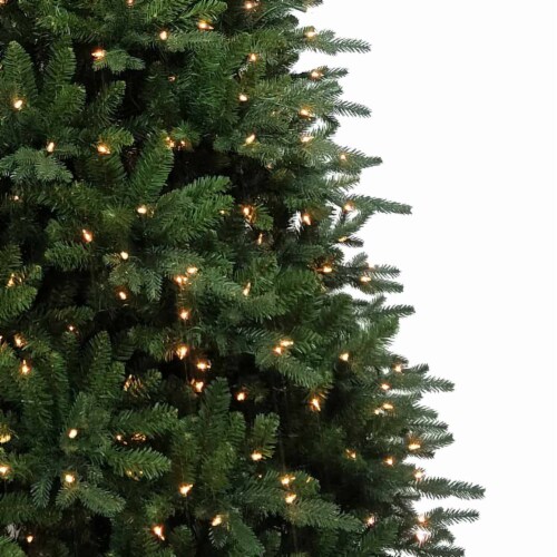 Holiday Home 7.5' Chelsea Fir Tree Christmas Decor - Clear Light Perspective: right
