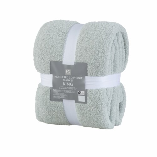 HD Designs® Heathered Cozy Knit Blanket - Gray Perspective: right