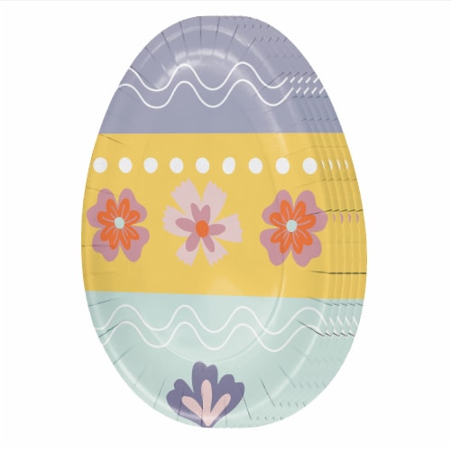 Holiday Home® Easter Egg Snack Paper Plates Perspective: right