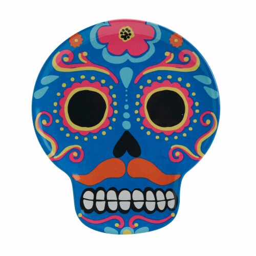 Holiday Home Day of the Dead Melamine Figural Appetizer Platter Perspective: right