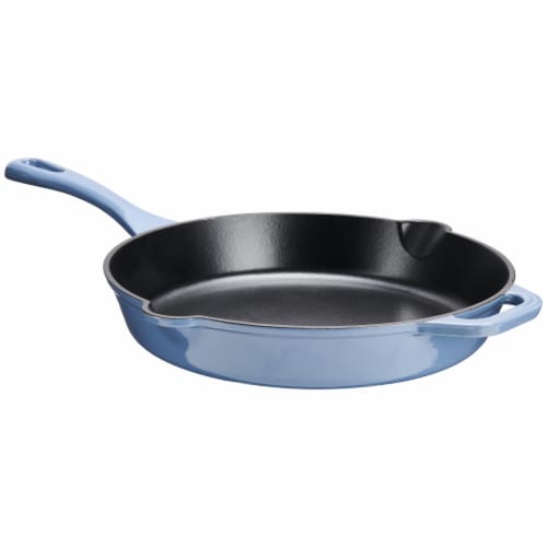 Dash of That Skillet Enameled Cast Iron - Blue Perspective: right