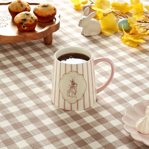 Sewing Down South Ceramic Mug - Bunny Perspective: right