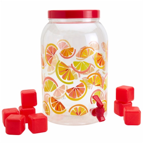Everyday Living Drink Dispenser with Ice Cubes – Citrus Perspective: right