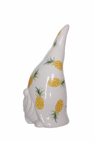 HD Designs Outdoors White Fruit Hat Garden Gnome Perspective: right