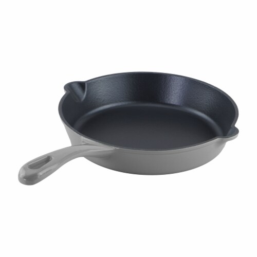 Dash of That® Skillet Enameled Cast Iron - Grey Perspective: right