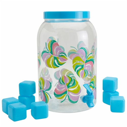 Everyday Living Drink Dispenser with Ice Cubes-Palms Perspective: right