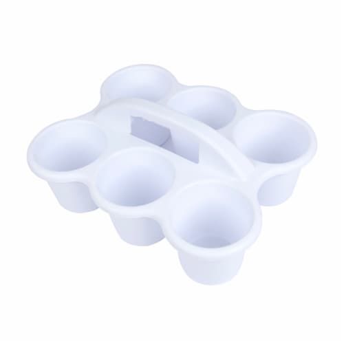 OfficeWorks 6 Cup Caddy - White Perspective: right