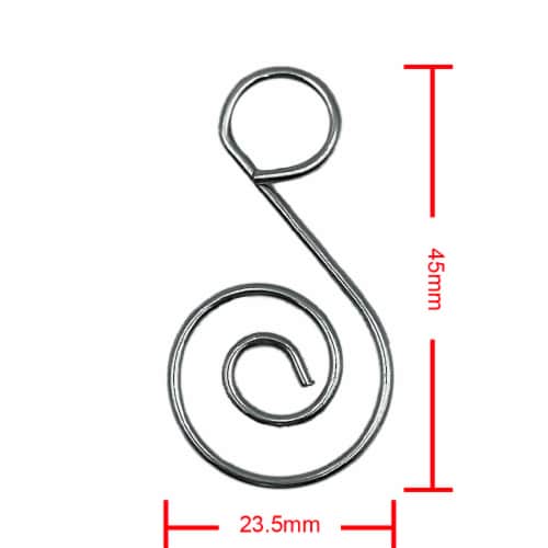 Holiday Home® Swirl Ornament Hooks - Silver Perspective: right