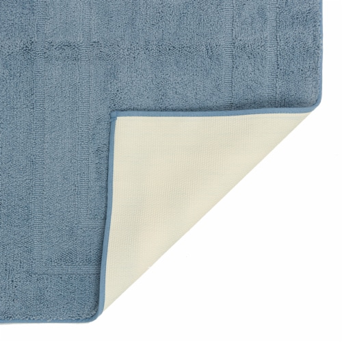 HD Designs Mohawk Home Bath Rug - Ashley Blue Perspective: right