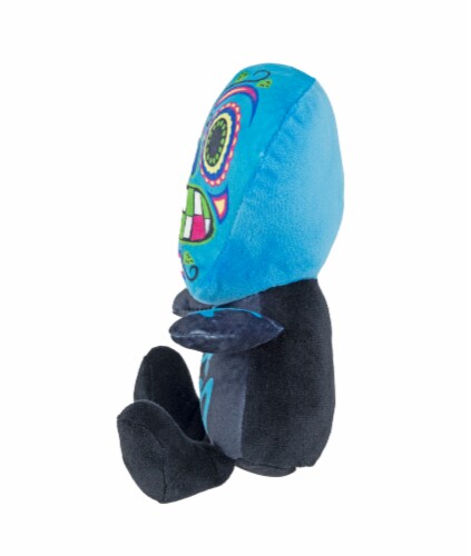 Holiday Home Halloween Day of the Dead Blue Skeleton Plush Perspective: right