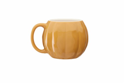 Holiday Home Orange Pumpkin Shaped Mug Perspective: right