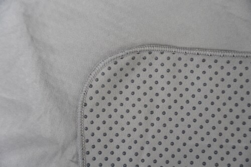 Trajectory® No Slip Yoga Towel - Light Gray Heather Perspective: right