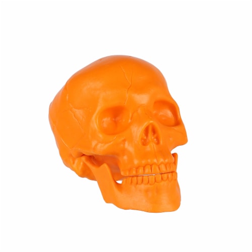 Holiday Home Blacklight Orange Skull Perspective: right