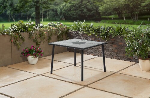 HD Designs Outdoors Patio Furniture Weston Tile Top Dining Table Perspective: right