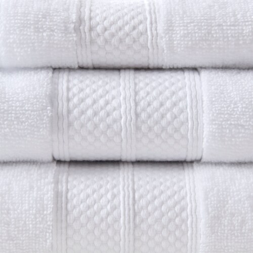 Modavari Home Fashions Turkish Washcloth - White Perspective: right