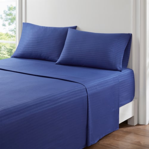 Everyday Living® Microfiber Pillowcase - Blue Stripe Perspective: right
