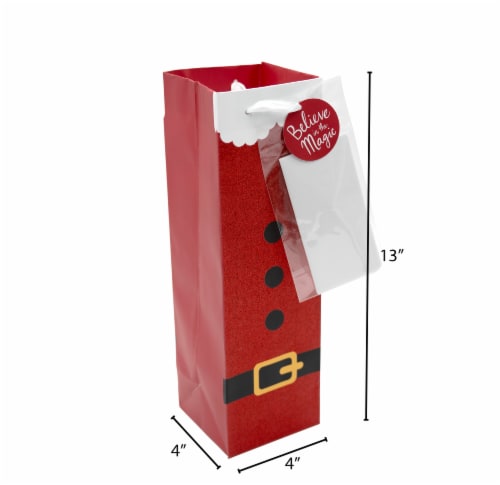 Holiday Home Santa Belt Wine Bag Perspective: right