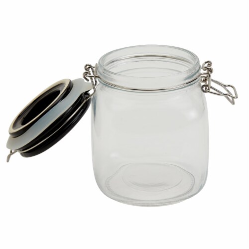 Holiday Home Day of the Dead Clamp Jar- Blue Skull Perspective: right