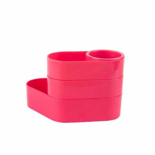 Office Works Pivot Desk Organizer - Hot Pink Perspective: right