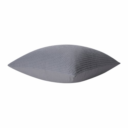 HD Designs Cotton Waffle Decorative Pillow - Grey Perspective: right