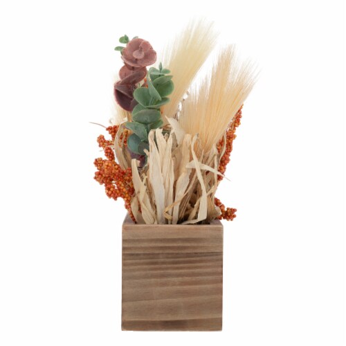 Holiday Home Faux Floral Table Decor Perspective: right