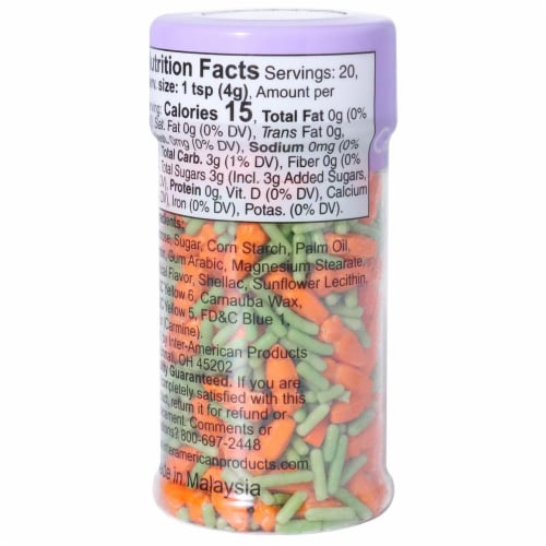Holiday Home® Easter Mix Sprinkle Bottle - Carrot Perspective: right
