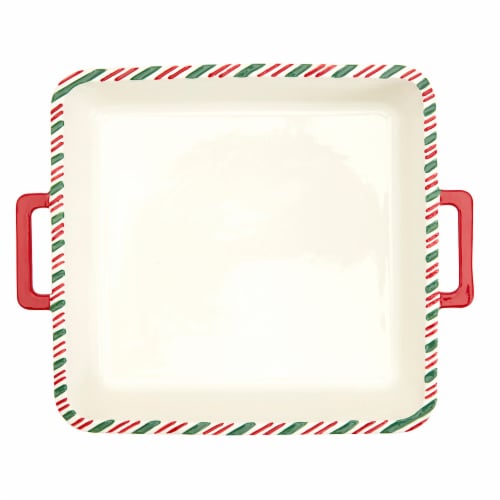 Holiday Home Two-Piece Ceramic Baker and Spatula Set Perspective: right