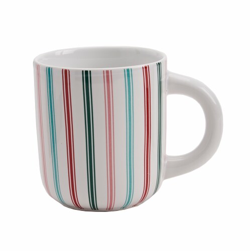 Holiday Home Oh What Fun Wine Glass and Stripe Mug - Set of 2 Perspective: right