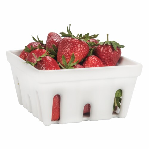 Dash of That Porcelain Berry Basket Perspective: right