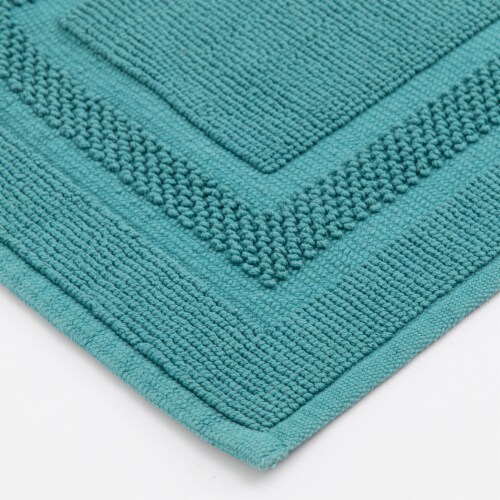HD Designs Antimicrobial Bath Rug - Teal Perspective: right