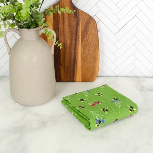 Everyday Living® Bees Dual Terry Kitchen Towel Perspective: right