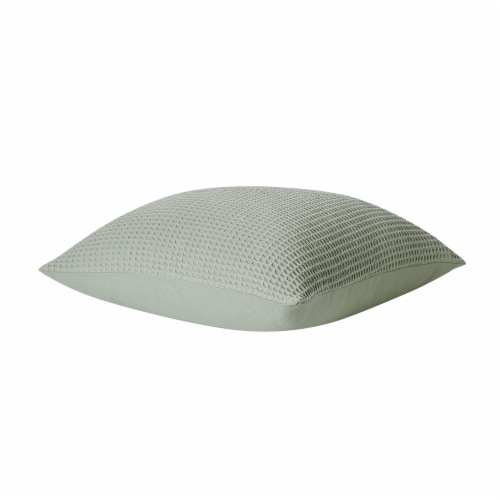 HD Designs Cotton Waffle Decorative Pillow - Green Perspective: right