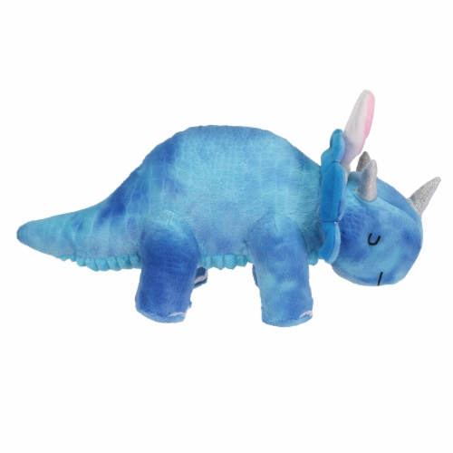 Holiday Home Dino With Bunny Ears Plush - Blue Perspective: right