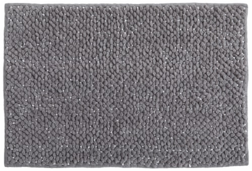 Everyday Living 100% Polyester Noodle Bathmat 2-Pack - Sharkskin Perspective: right