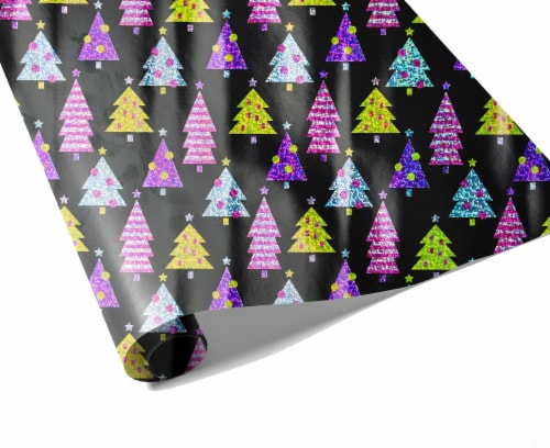 Holiday Home Trees Gift Wrap Perspective: right
