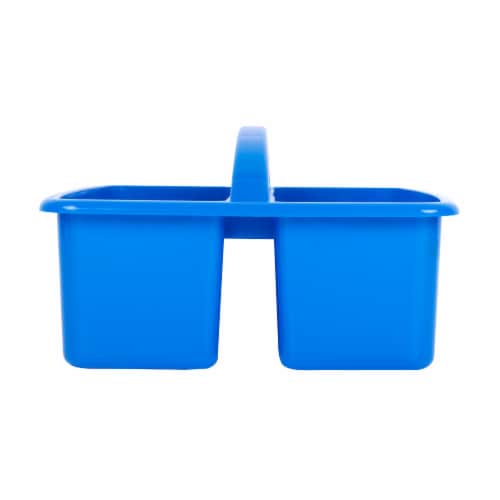 OfficeWorks 3 Compartment Caddy - Blue Perspective: right