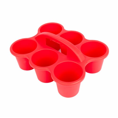 OfficeWorks 6 Cup Caddy - Red Perspective: right