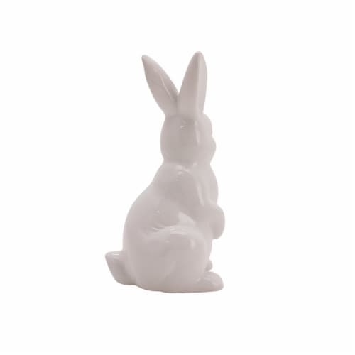 Holiday Home® Easter 8in Ceramic Bunny Decoration - White Perspective: right