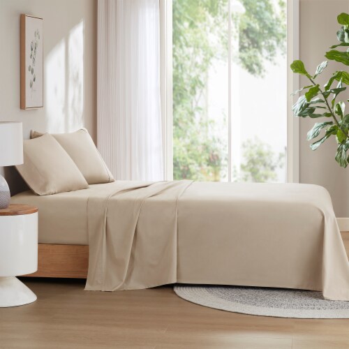 HD Designs HD T300 Queen Sheet Set - Tan Perspective: right