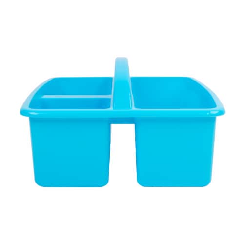 Office Works 3 Compartment Caddy - Light Blue Perspective: right