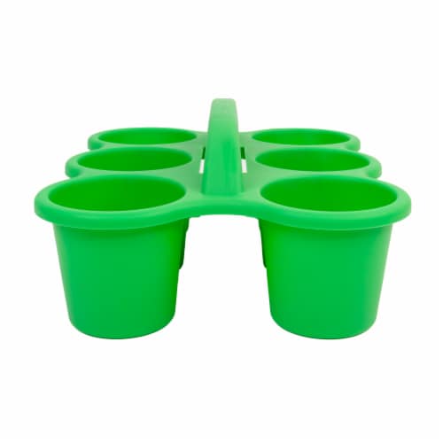 Office Works 6 Cup Caddy - Green Perspective: right